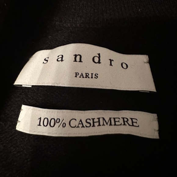 Sandro Marcie Long Sleeve Cashmere Romper - NWT - Size 38 (US 6) - Picture 11 of 14